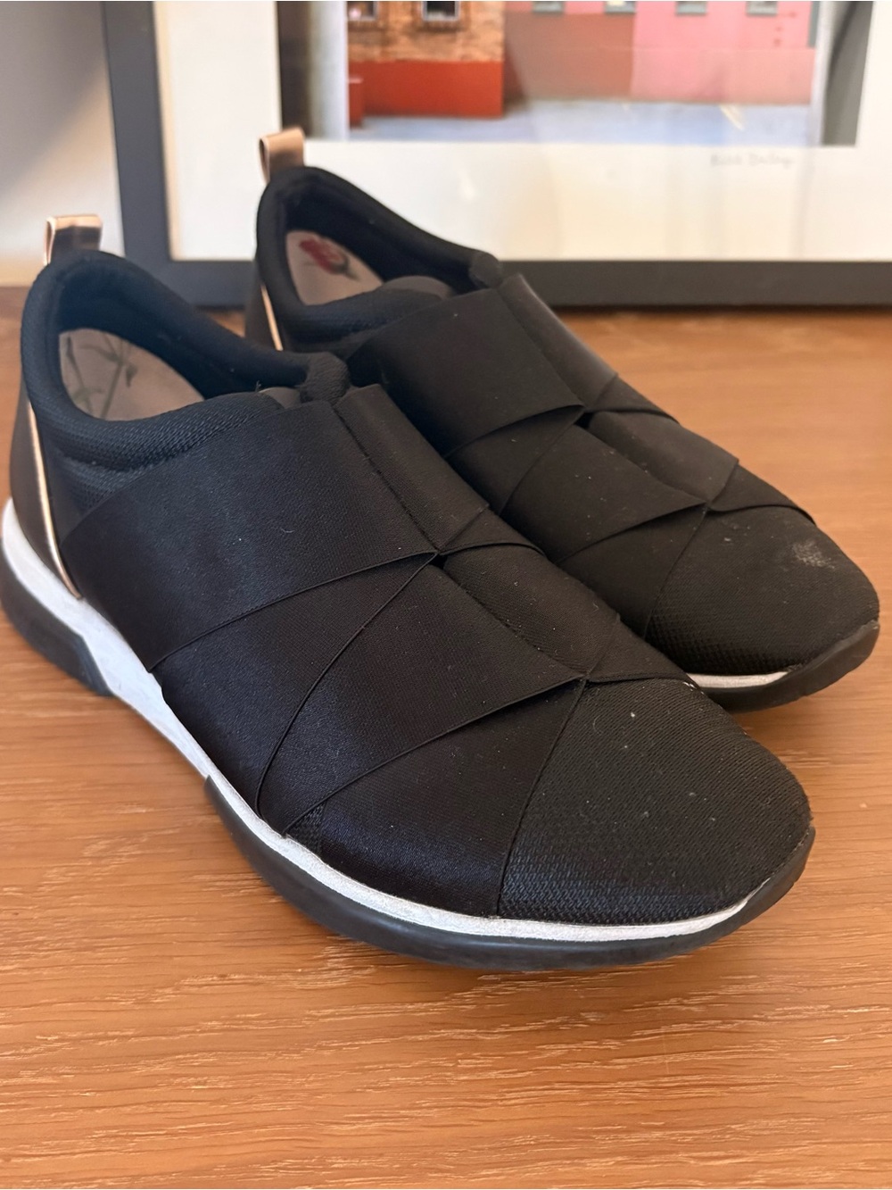 Ted Baker black slip on sneakers